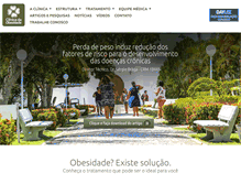 Tablet Screenshot of clinicadaobesidade.com.br